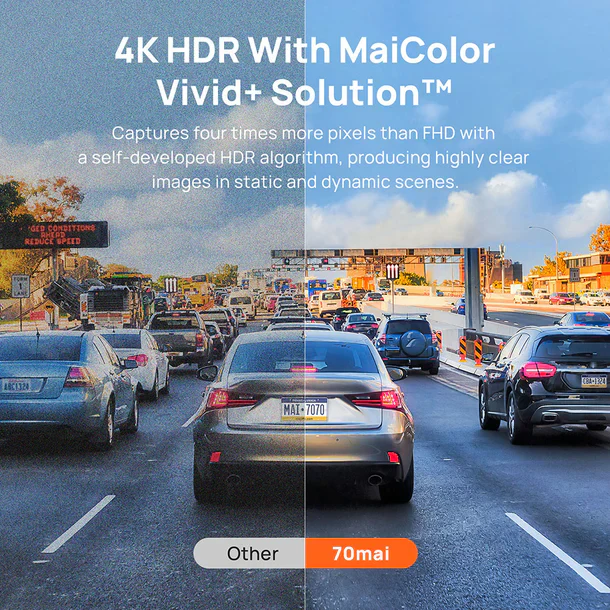 70mai A810s Dash Camera with Rear - Image 7
