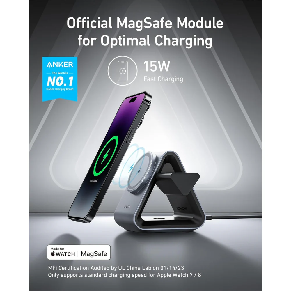 Anker 737 MagGo 3-in-1 15W Charger (Docking Station) - B2599 - Image 3