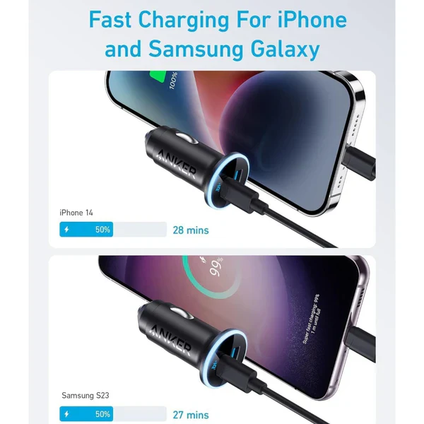 Anker 323 Dual-Port Car Charger 52.5W (A2735H11) - Image 2