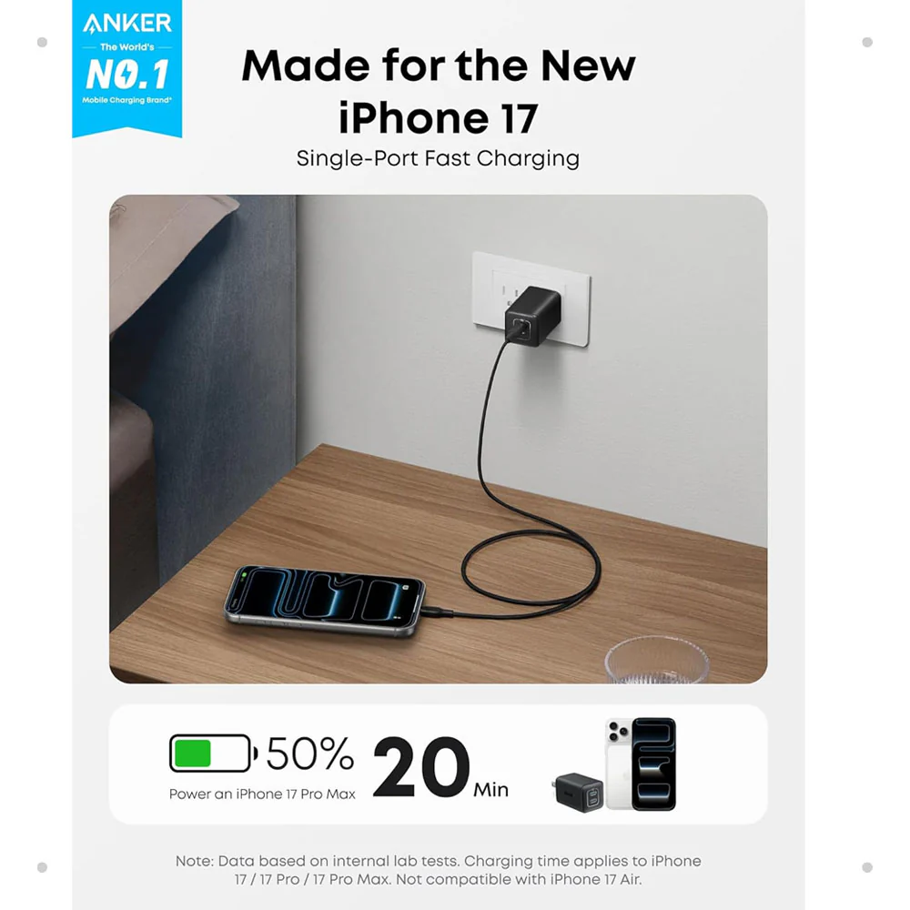 Anker Nano 3 47W USB C Charger (A2039) - UK Plug - Image 2