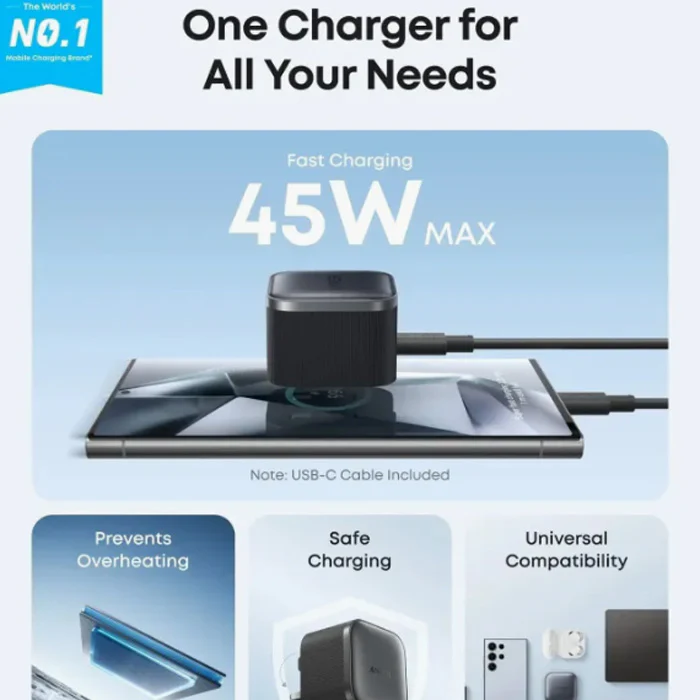Anker Nano Charger (45W) - Adapter - Image 2