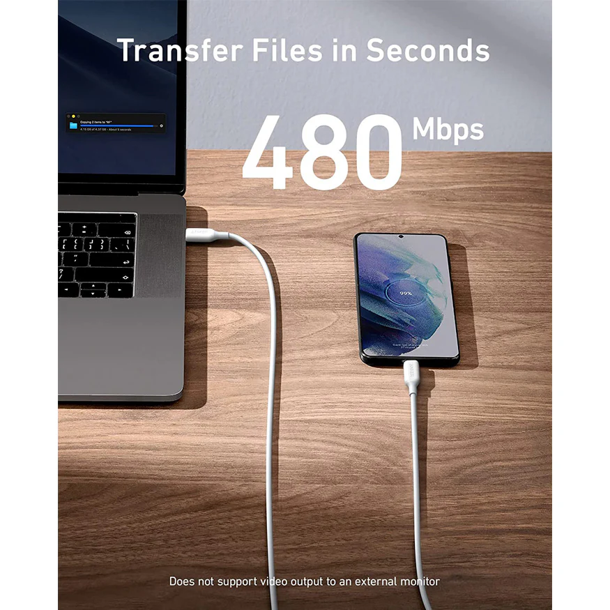 ANKER Powerline III USB-C to USB-C 100W 2.0 fast Charging Cable - A8856 - Image 5