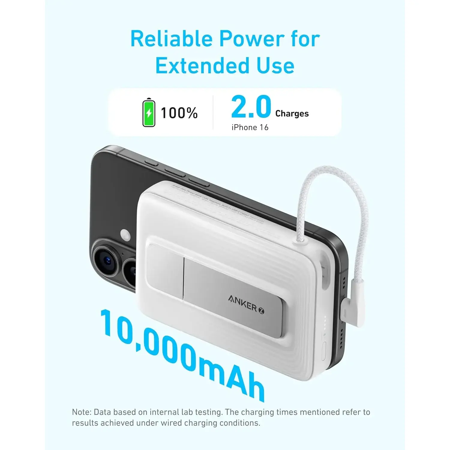 Anker Zolo 10000mAh 30W Magnetic Power Bank with USB C Cable (A1685) - Image 5