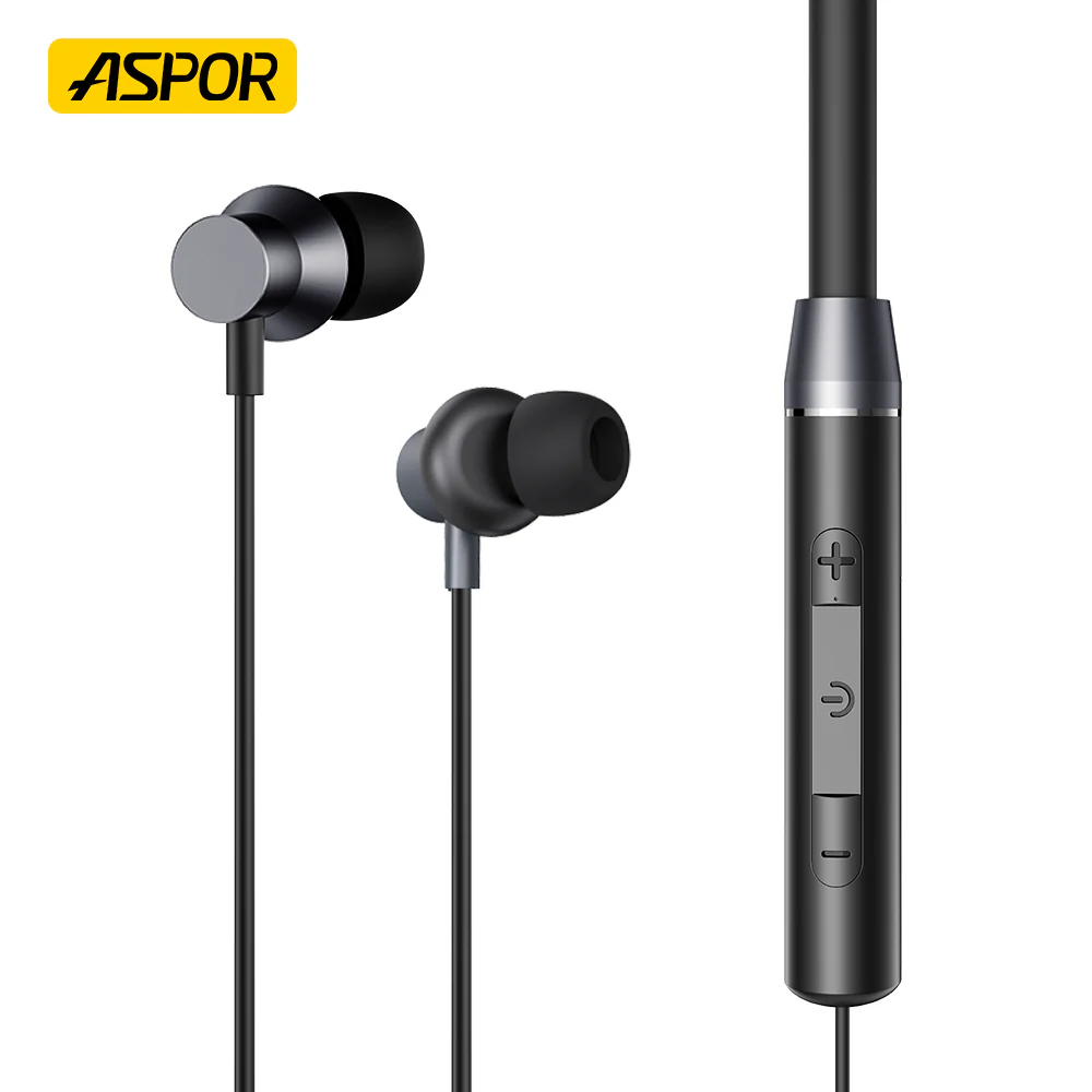 Aspor A601 Wireless Neckband Earbuds - Image 3