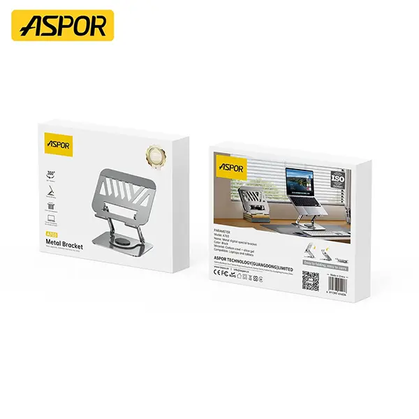Aspor A703 Adjustable Metal Laptop Stand - Image 10