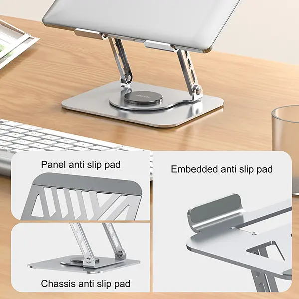 Aspor A703 Adjustable Metal Laptop Stand - Image 5