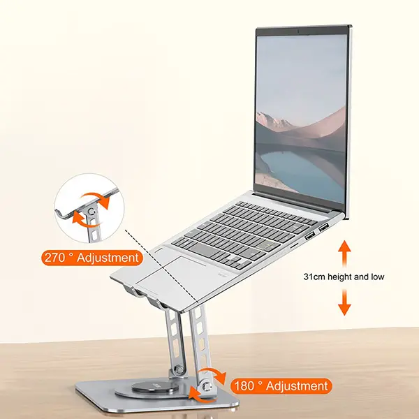Aspor A703 Adjustable Metal Laptop Stand - Image 6