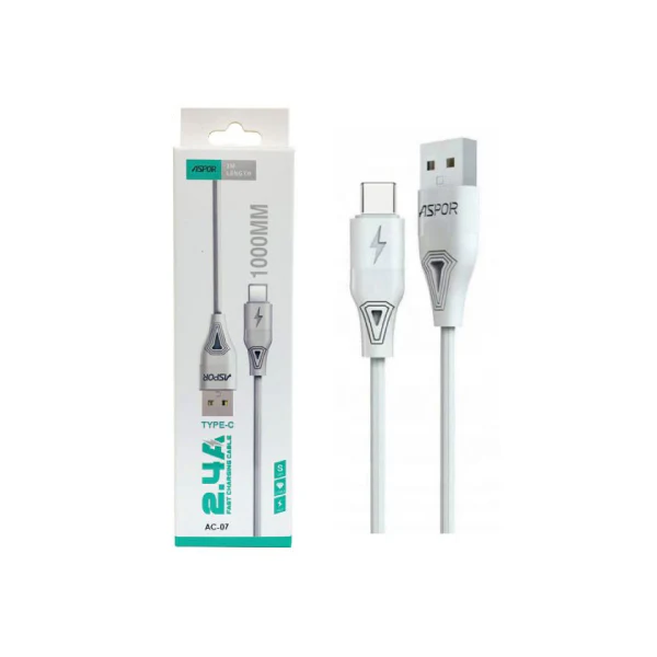 Aspor AC-07 Type-C Cable – 100 Cm - Image 2