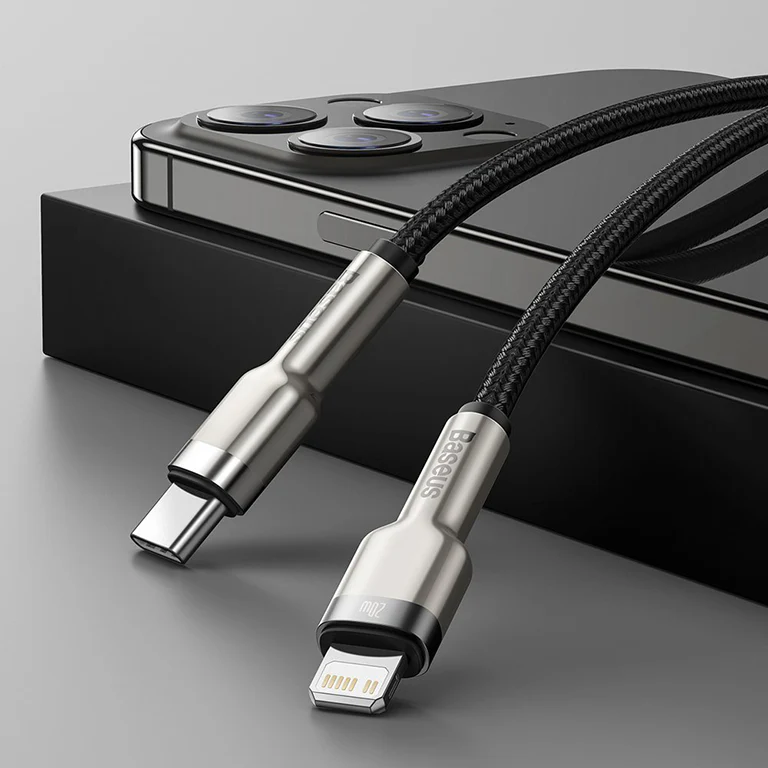 Baseus Cafule Metal USB-C to Lightning Cable (200cm) - Image 3