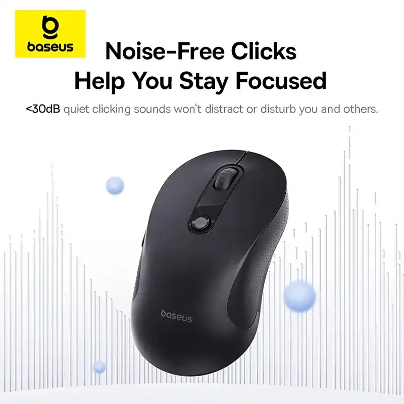 Baseus F02 Ergonomic Dual-Mode Wireless Mouse - Image 4