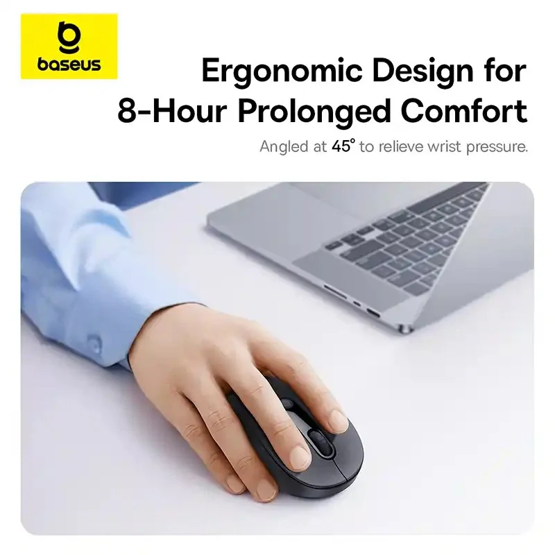 Baseus F02 Ergonomic Dual-Mode Wireless Mouse - Image 6