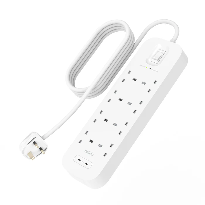 Belkin Connect Surge Protector Extension (8 Outlet/Port with 2 USB-C) - Image 3