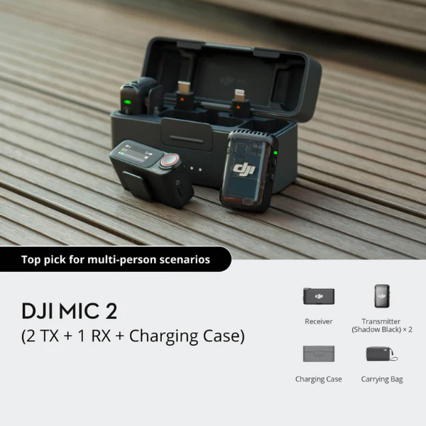 DJI Mic 2 - Dual Wireless Microphone - Image 7