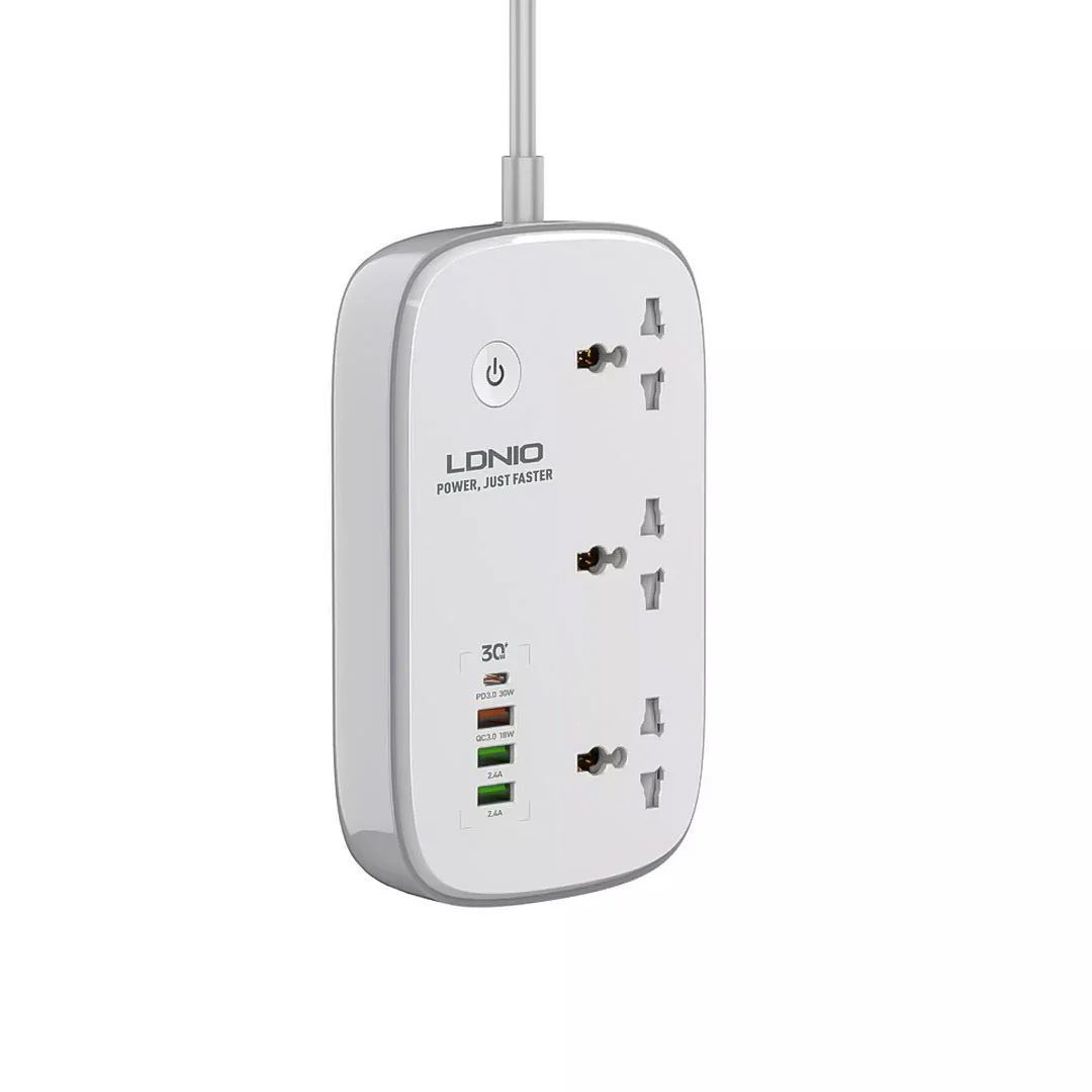 LDNIO 3 AC Outlets Wi-Fi Smart Power Strip Extension - SCW3451 - Image 2