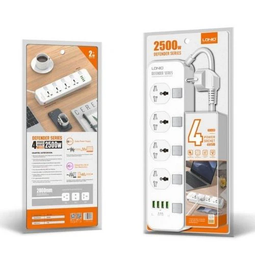 LDNIO 4 AC Outlets Universal Power Strip (Extension) - SC4408 - Image 5