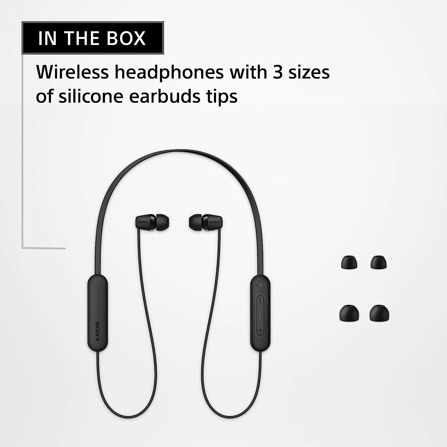 Sony WI-C100 Wireless in-Ear Bluetooth Headphones with Built-in Microphone - Image 4