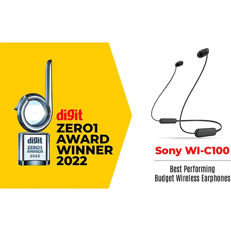 Sony WI-C100 Wireless in-Ear Bluetooth Headphones with Built-in Microphone - Image 5