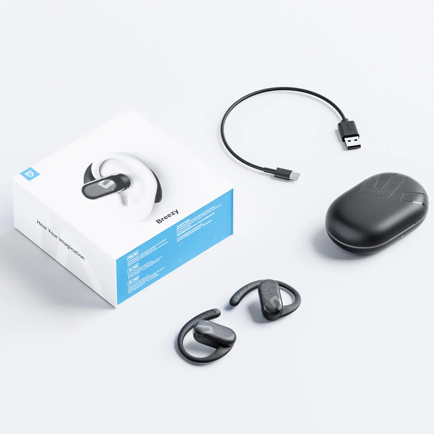 SoundPEATS Breezy Open Ear 90° Adjustable Earphones - Image 5