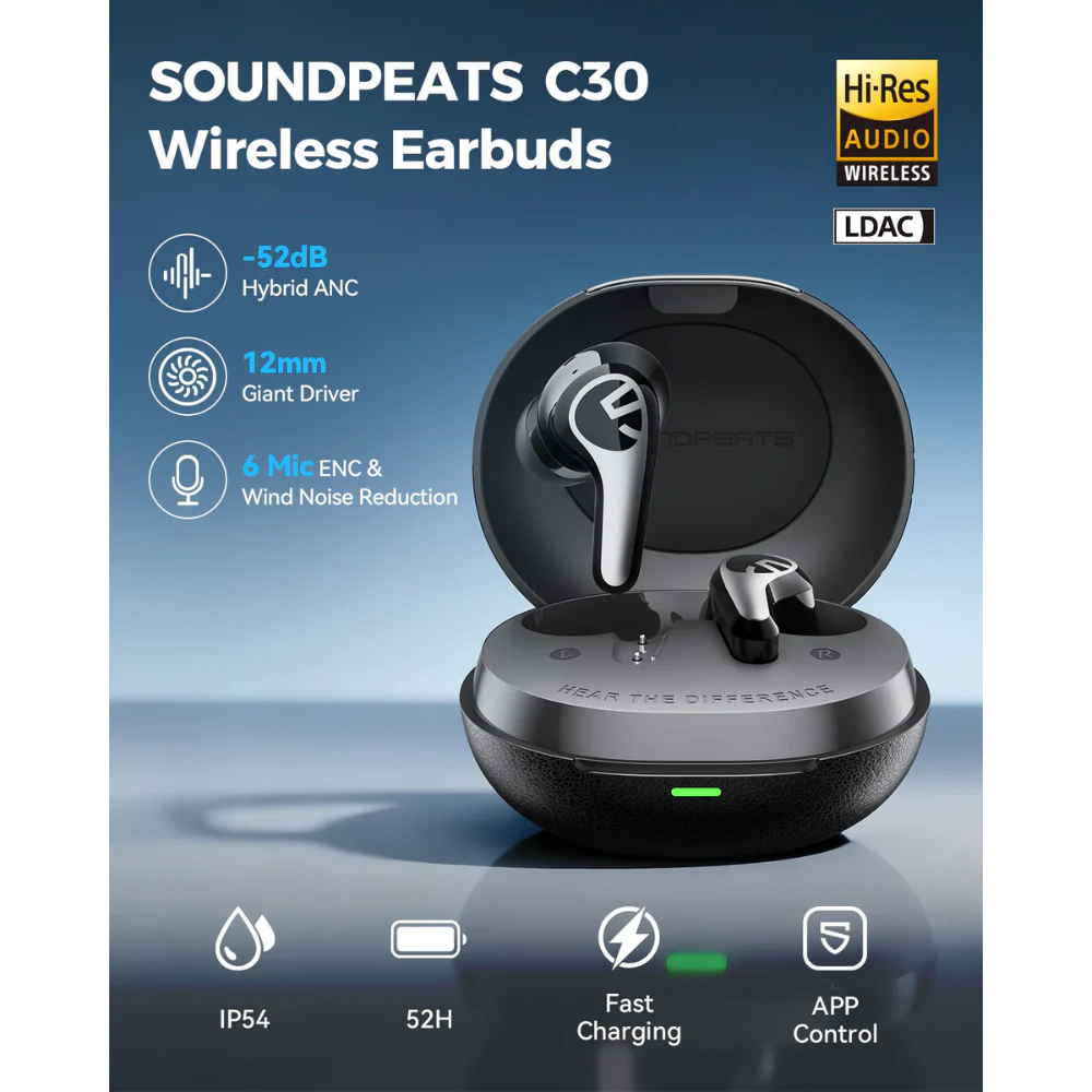 Soundpeats C30 High-Value In-Ear Earbuds - Image 2