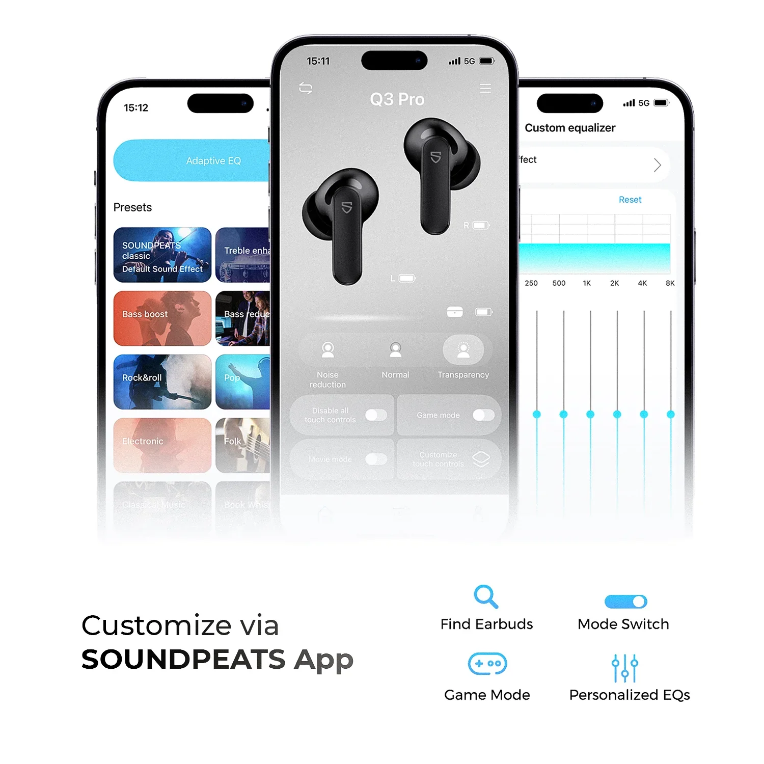 Soundpeats Q3 Pro Wireless Earbuds - Image 2
