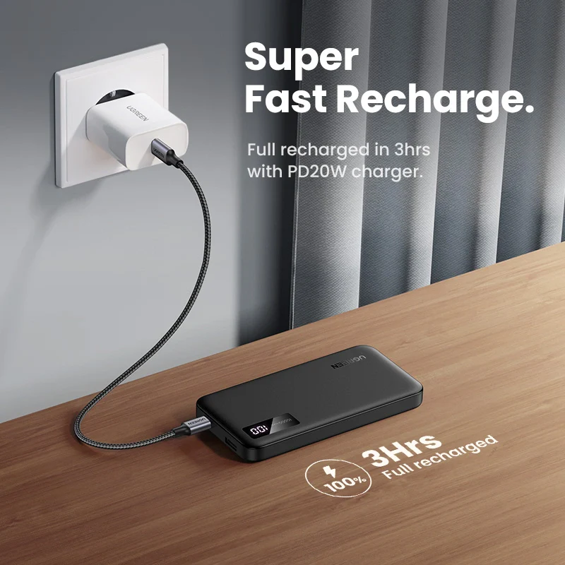 UGREEN 10000mAh Two-way Power Bank (20W) - 25742 - Image 4