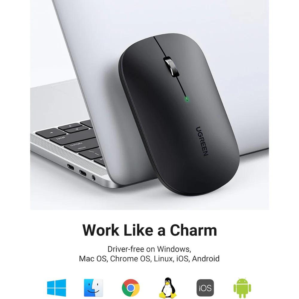 UGREEN 2.4G Silent Wireless Mouse (90531) - Image 5