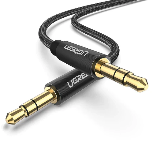 UGREEN 3.5mm Male to 3.5mm Male Braided Cable 2m (Black) 50363