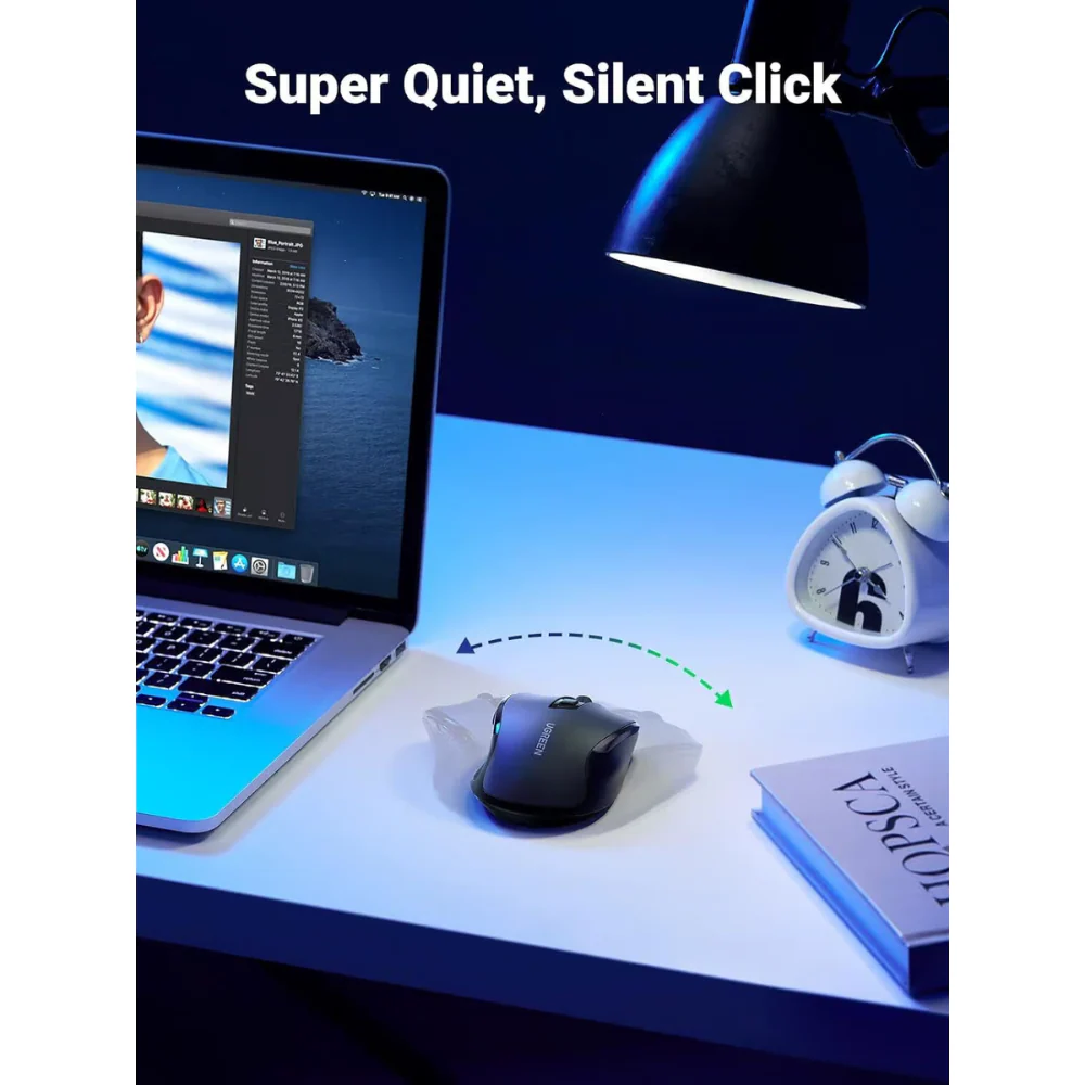 UGREEN 4000DPI 2.4Ghz Wireless Ergonomic Mouse (90855) - Image 2