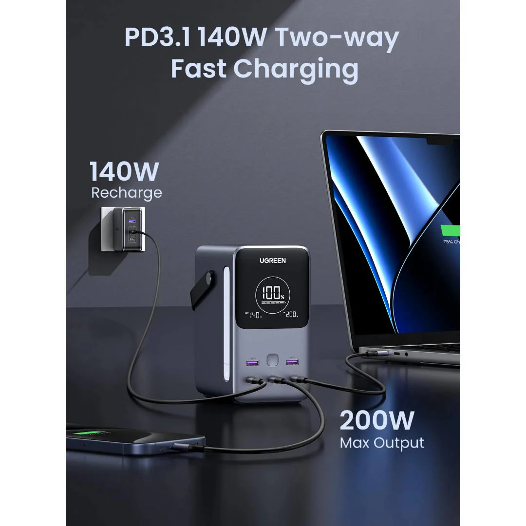 UGREEN 48000mAh Portable Power Bank (300W) - 25286 - Image 8