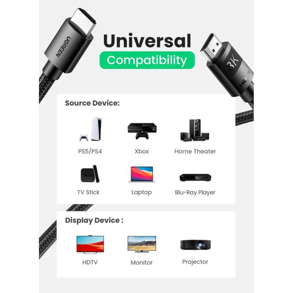 UGREEN 8K HDMI 2.1 Cable (40180) - Image 5