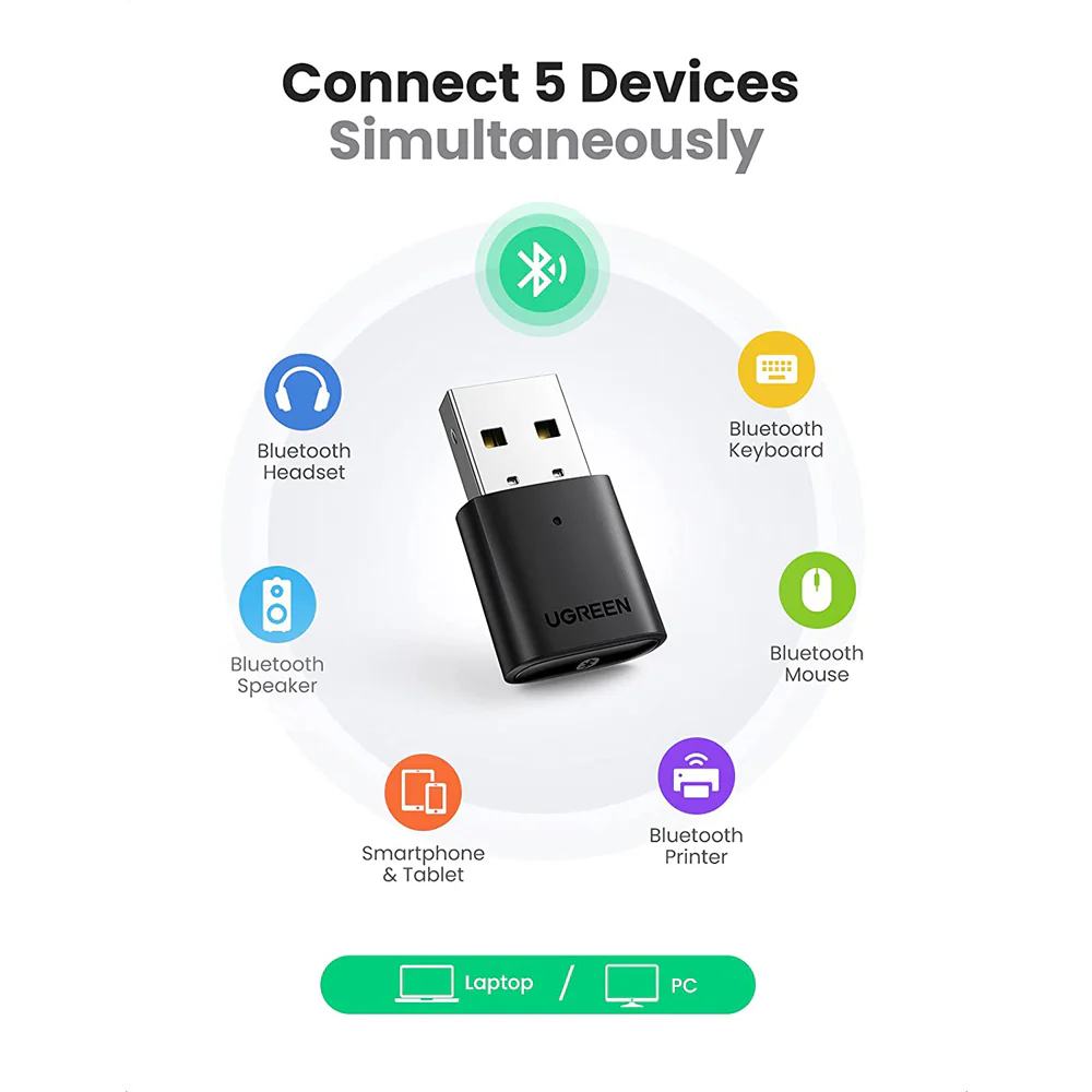 UGREEN Bluetooth Adapter 5.0 Dongle - 80889 - Image 6
