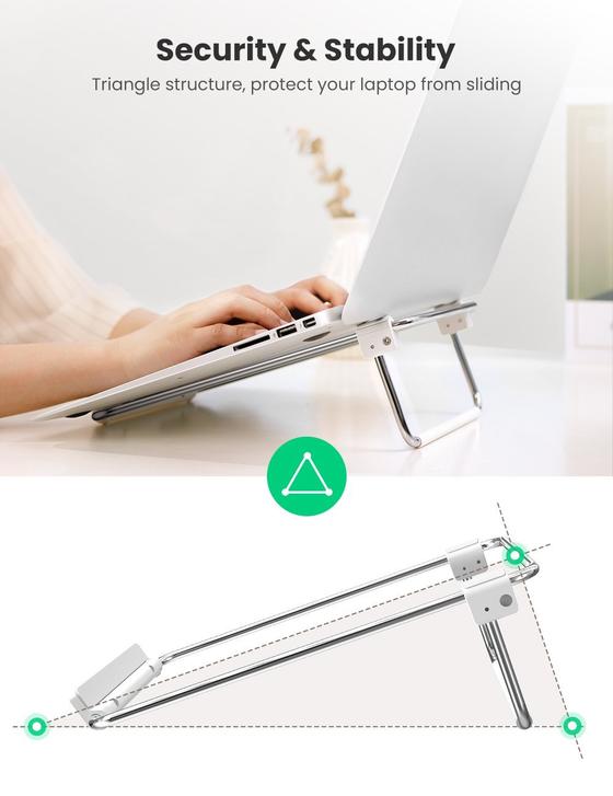 UGREEN Desktop Laptop Stand (Silver) 80348 - Image 3