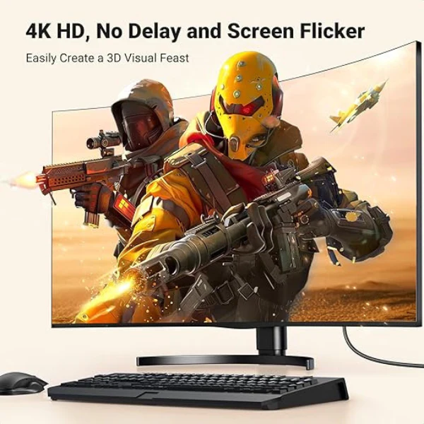 UGREEN DP TO HDMI 4K Braided Cable 3M - 35843 - Image 2