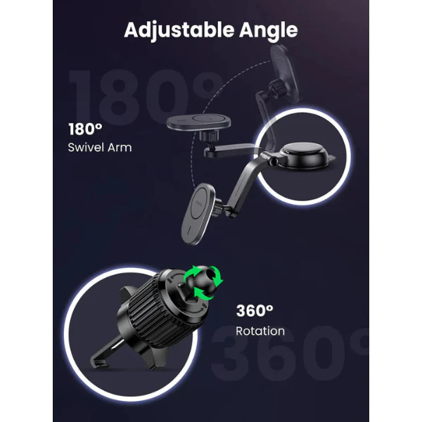UGREEN Magnetic Car Wireless Charger 15120 - Image 3