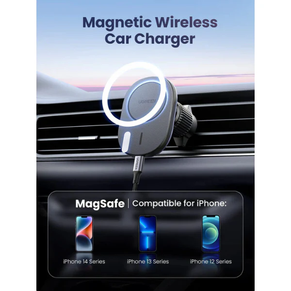 UGREEN Magnetic Car Wireless Charger 15120 - Image 4