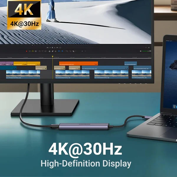 UGREEN Revodok 105 USB C Hub 5 in 1 Multiport Adapter 4K HDMI (15495) - Image 9