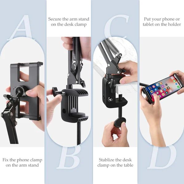 UGREEN Long Arm Phone And Tablet Holder (Black) 50394 - Image 2