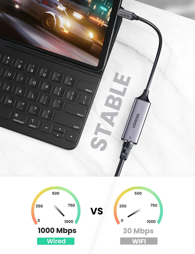 UGREEN USB-C to Ethernet Gigabit Adapter - 50737 - Image 4