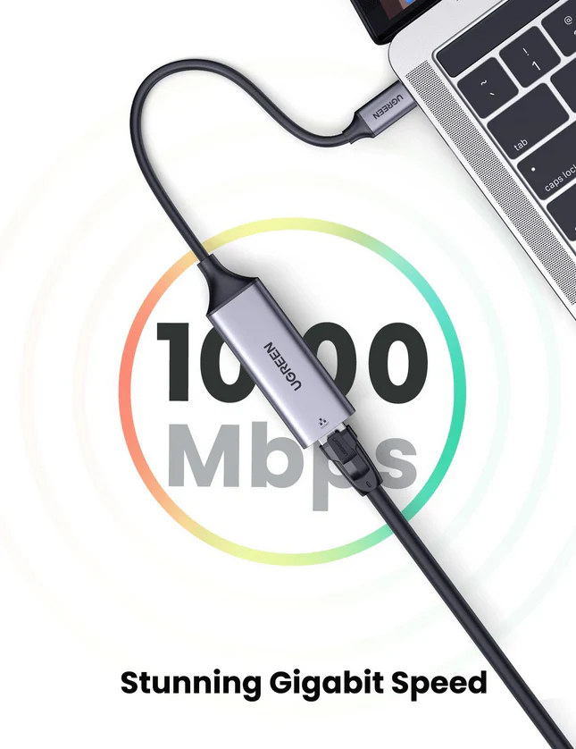 UGREEN USB-C to Ethernet Gigabit Adapter - 50737 - Image 5