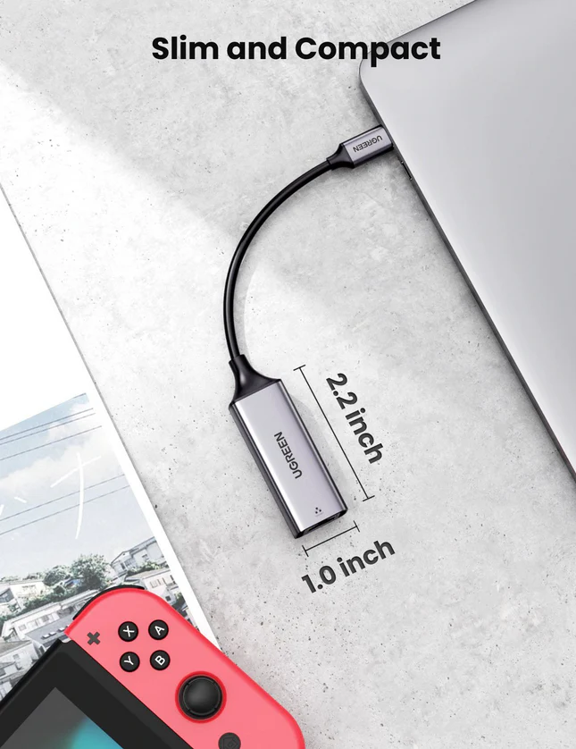 UGREEN USB-C to Ethernet Gigabit Adapter - 50737 - Image 6
