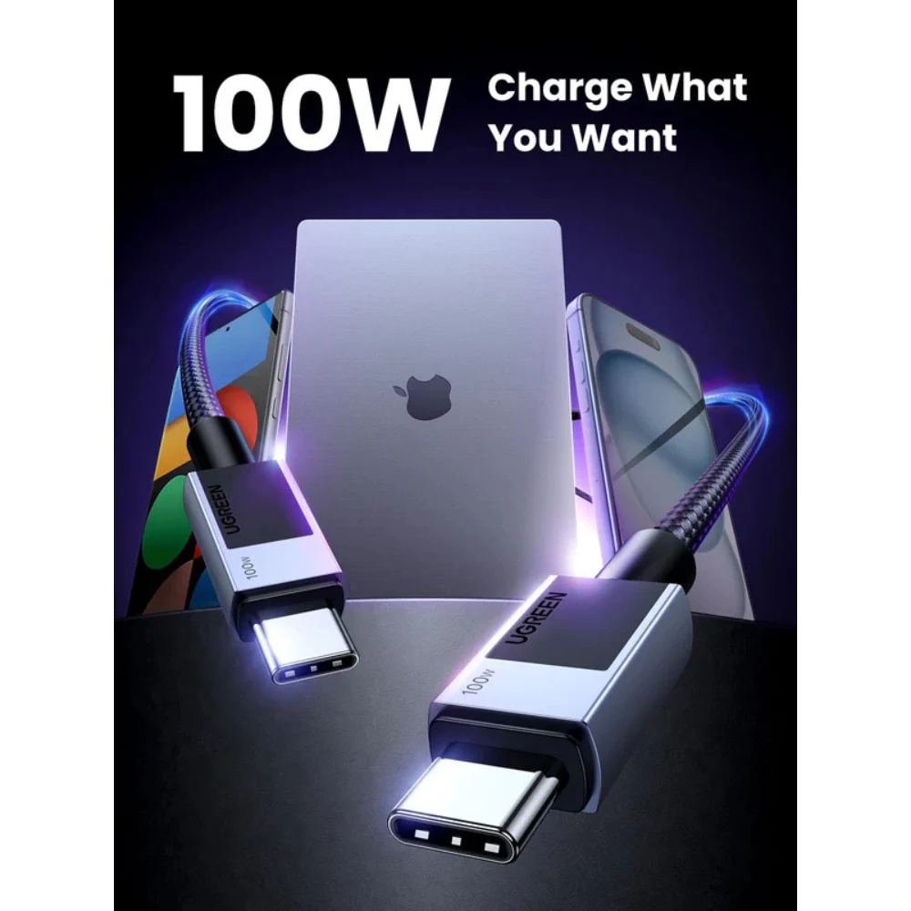 UGREEN USB C to USB C Cable 100W PD Fast Charging (45063) - Image 7