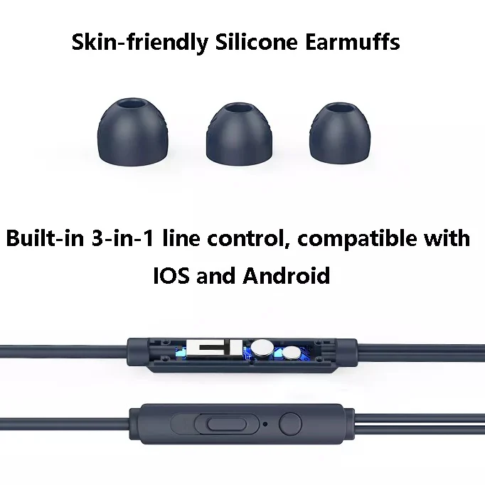 UiiSii HM9 Wired In-Ear Headphones with Microphone - Image 3