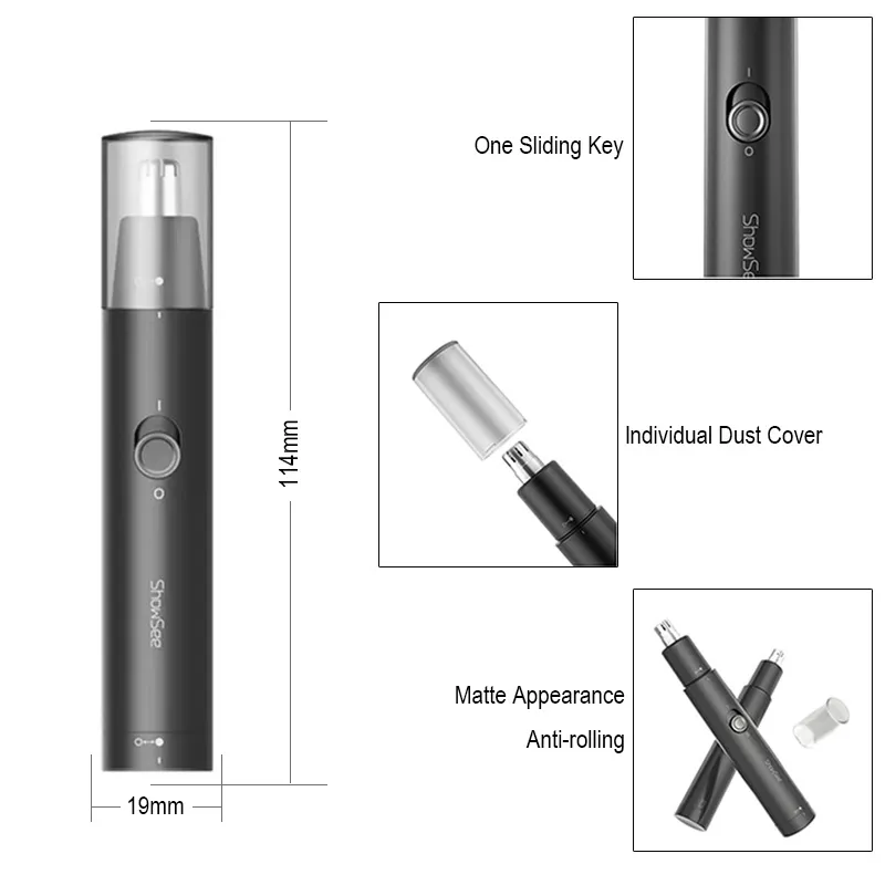 Youpin Xiaoshi Nose Trimmer C1-BK - Image 3